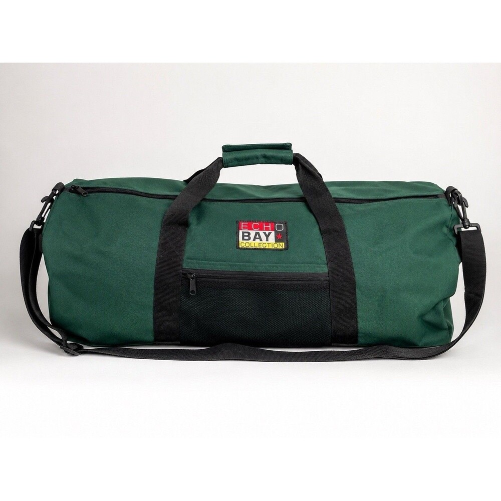 Echo Bay Large Green Duffle Bag Canvas Travel Gym Camping Weekend Carry On